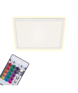 Plafoniera a led slim- led rgb bianco - 42x42 cm